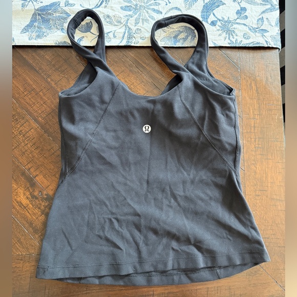 NWOT lululemon Align waist length tank top, black, size 2. - Picture 3 of 3